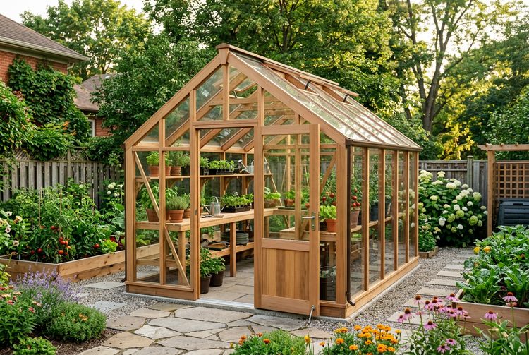Greenhouse - Modern Glass & Wood